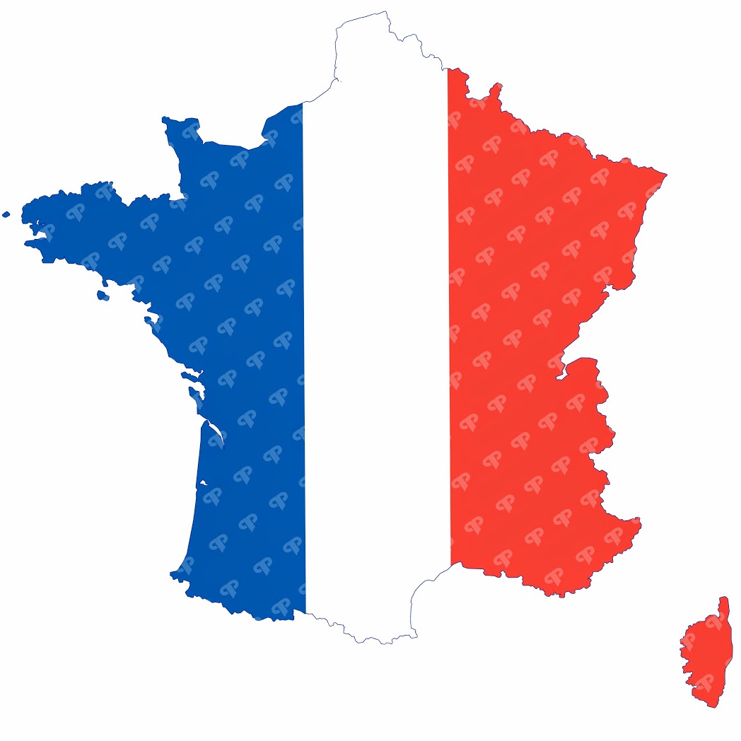 France Flag Map | P&P group